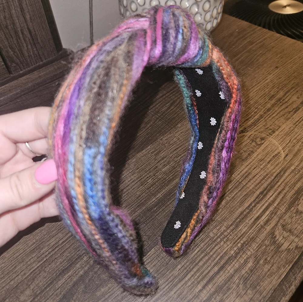 Lele Sadoughi Colorful Knit Headband with Knot